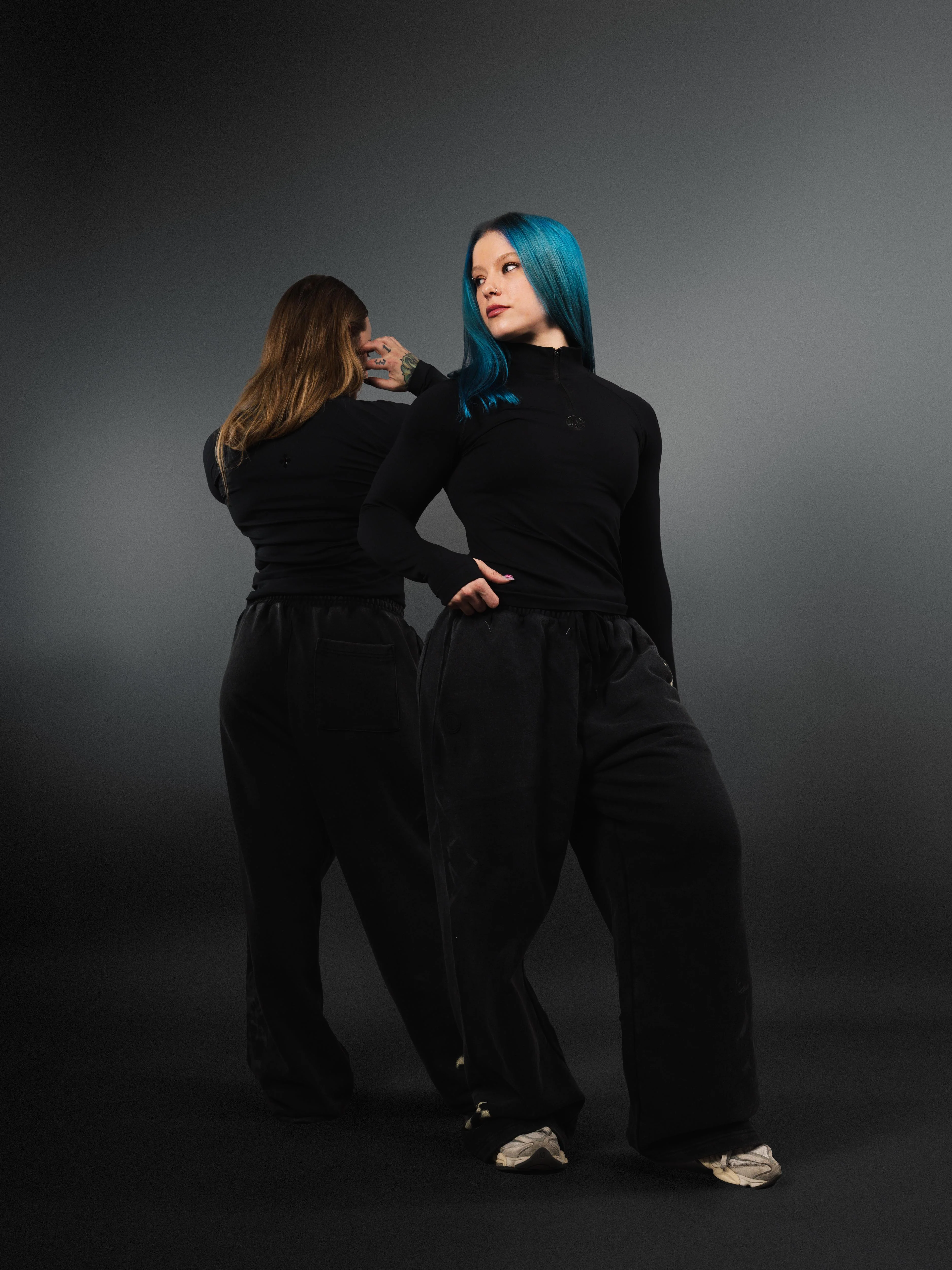 Core Compression Quarter Zip Black - Image 3