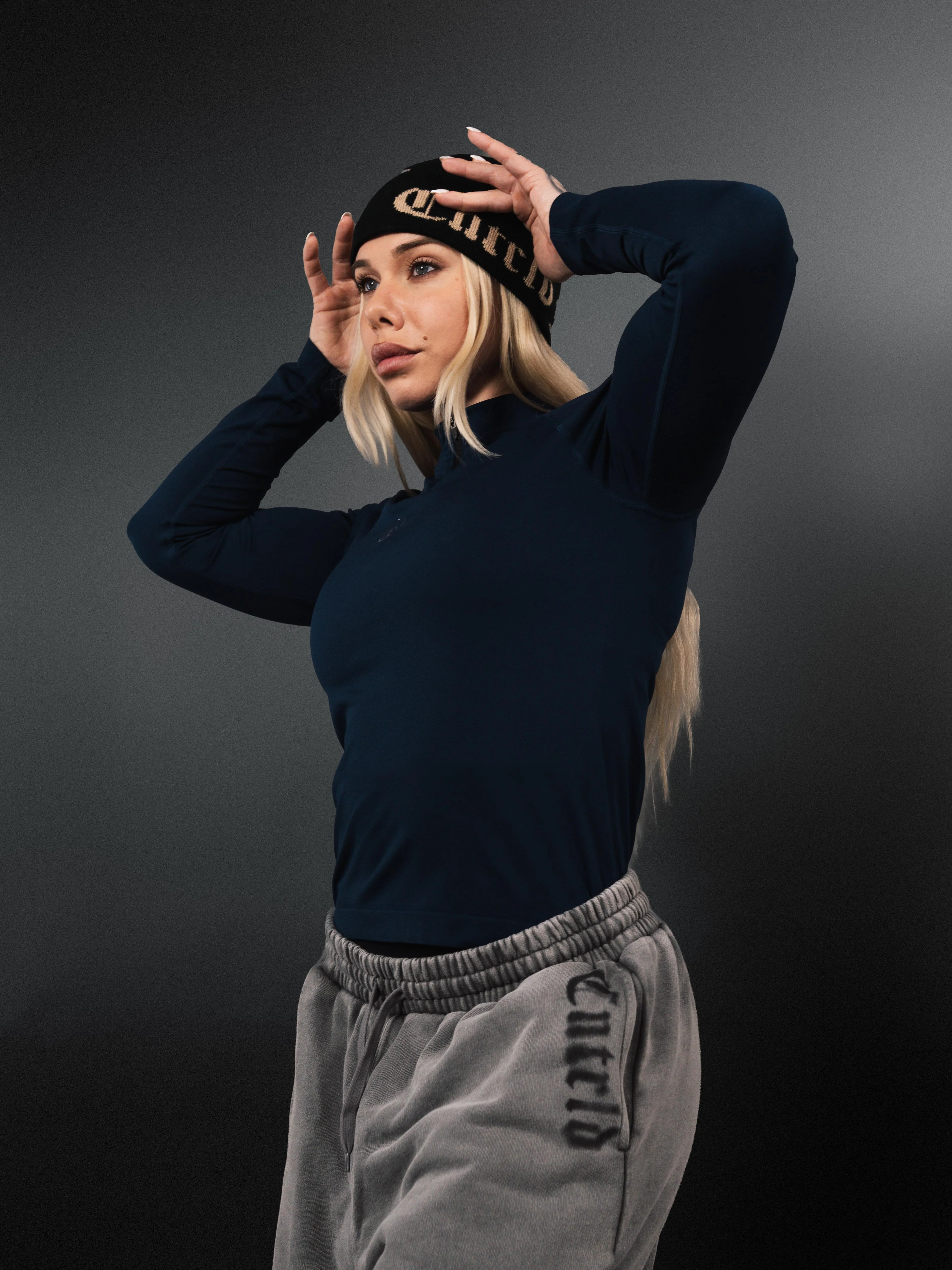 Core Compression Quarter Zip Navy - Image 3