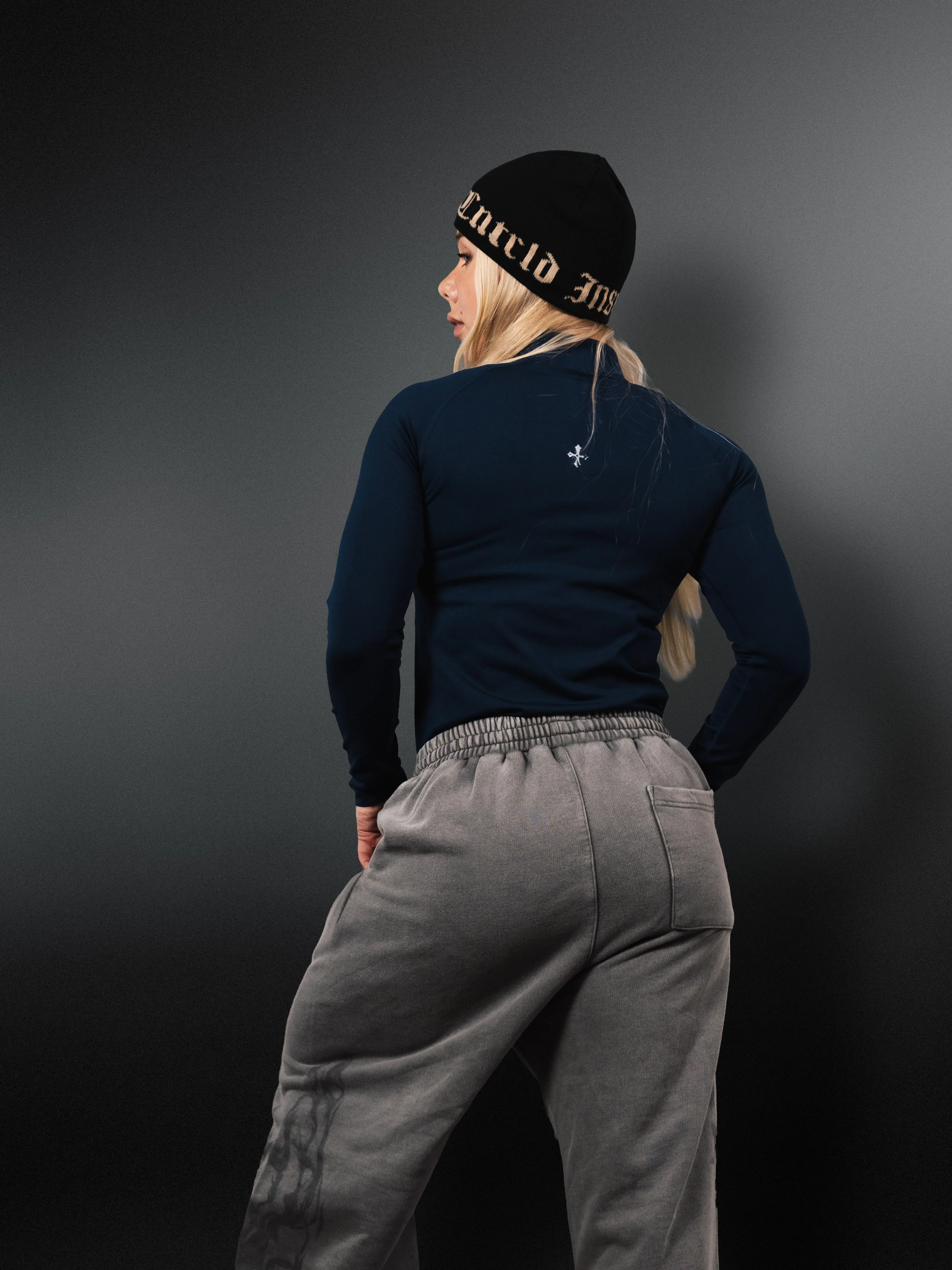 Core Compression Quarter Zip Navy - Image 4