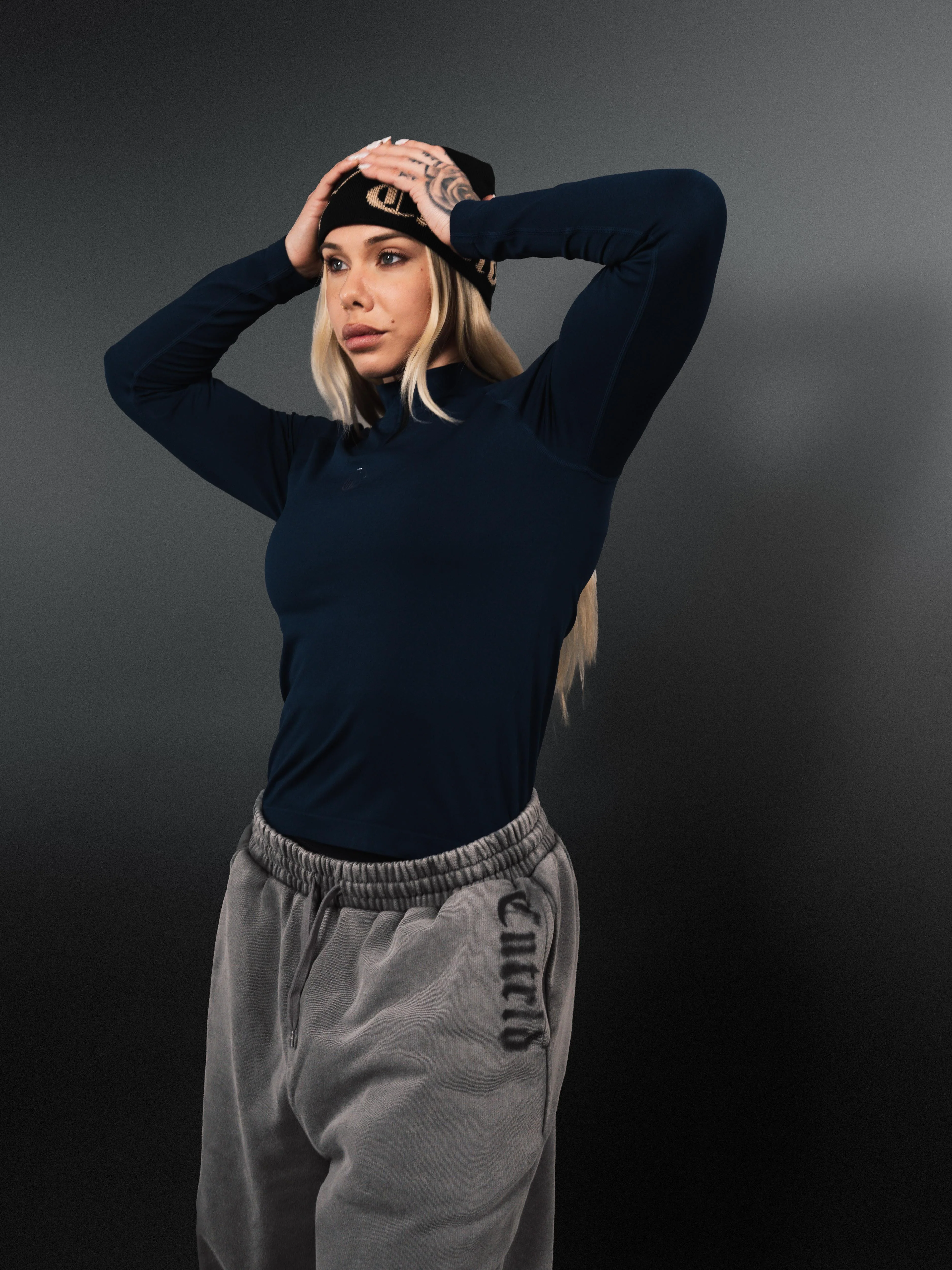 Core Compression Quarter Zip Navy - Image 6