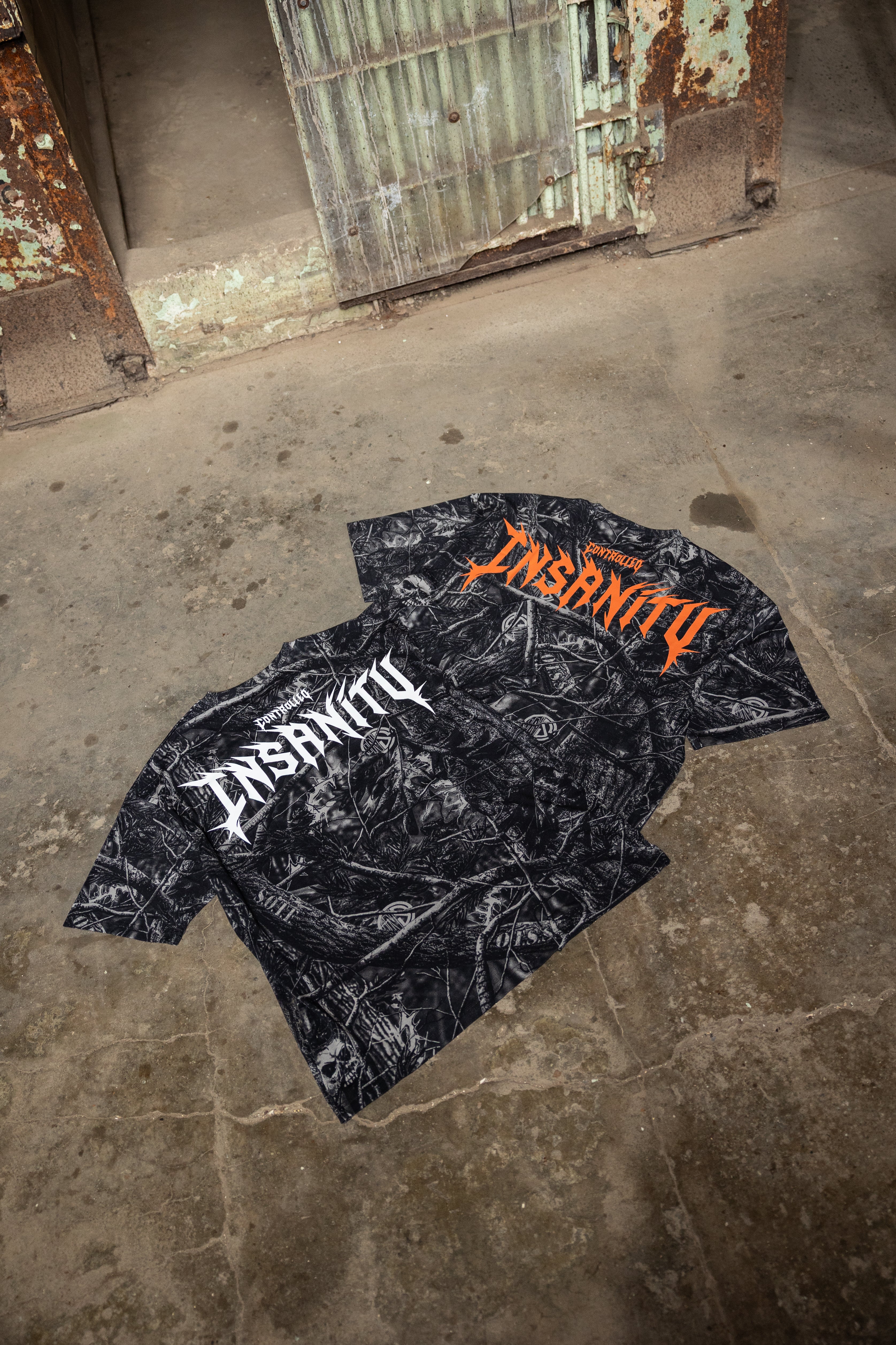 Orange Dark Aether Camo Tee - Image 10
