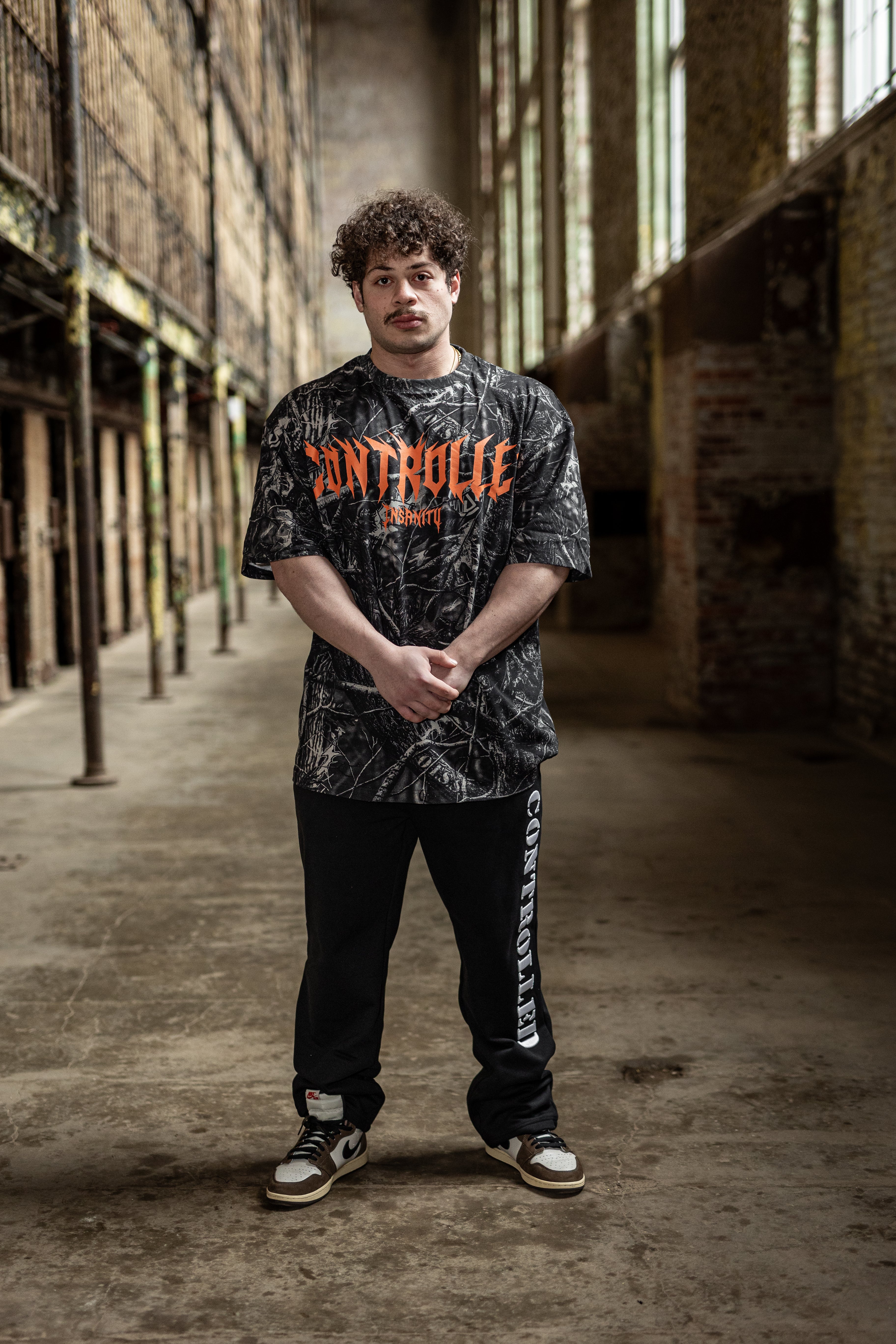 Orange Dark Aether Camo Tee - Image 4
