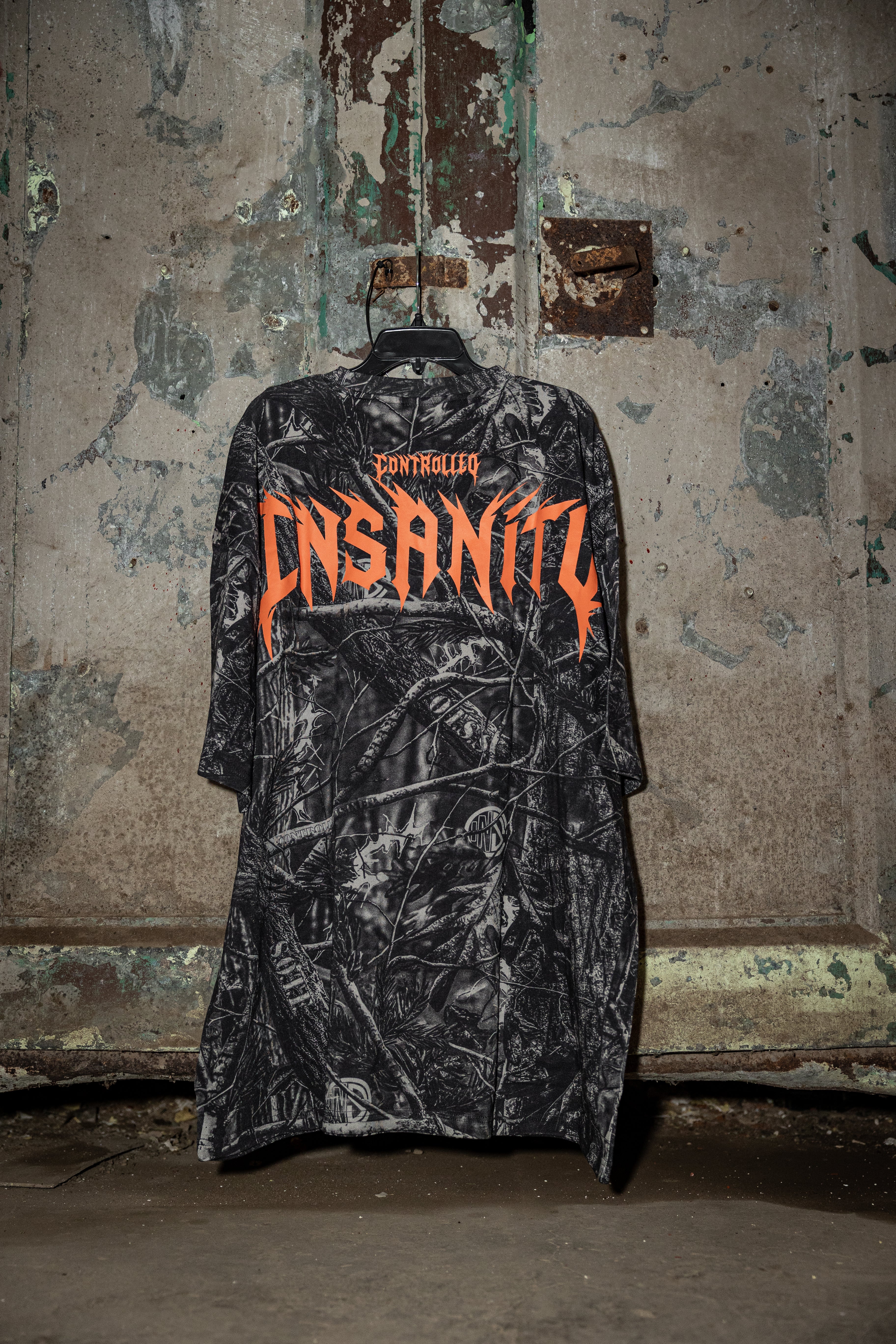 Orange Dark Aether Camo Tee - Image 5