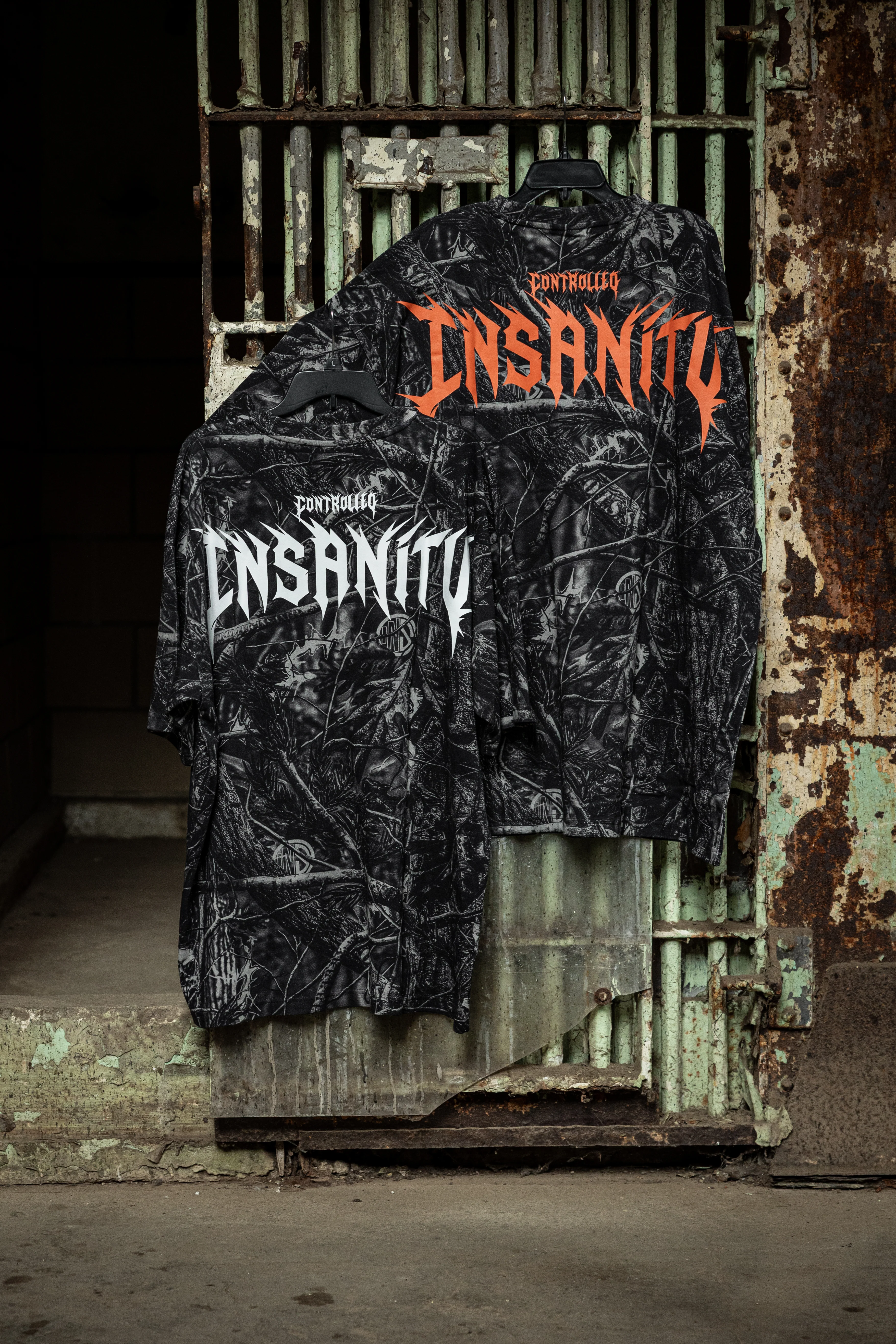 Orange Dark Aether Camo Tee - Image 7