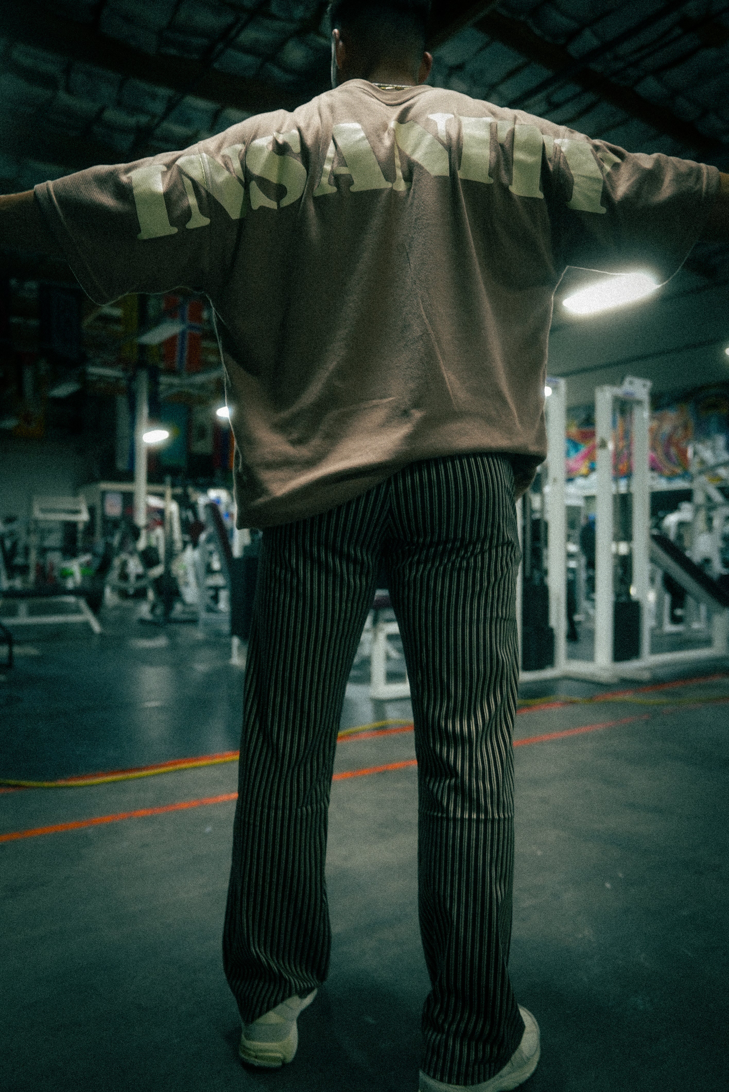 Olypmic Gold Pinstripe Sweatpants - Image 5