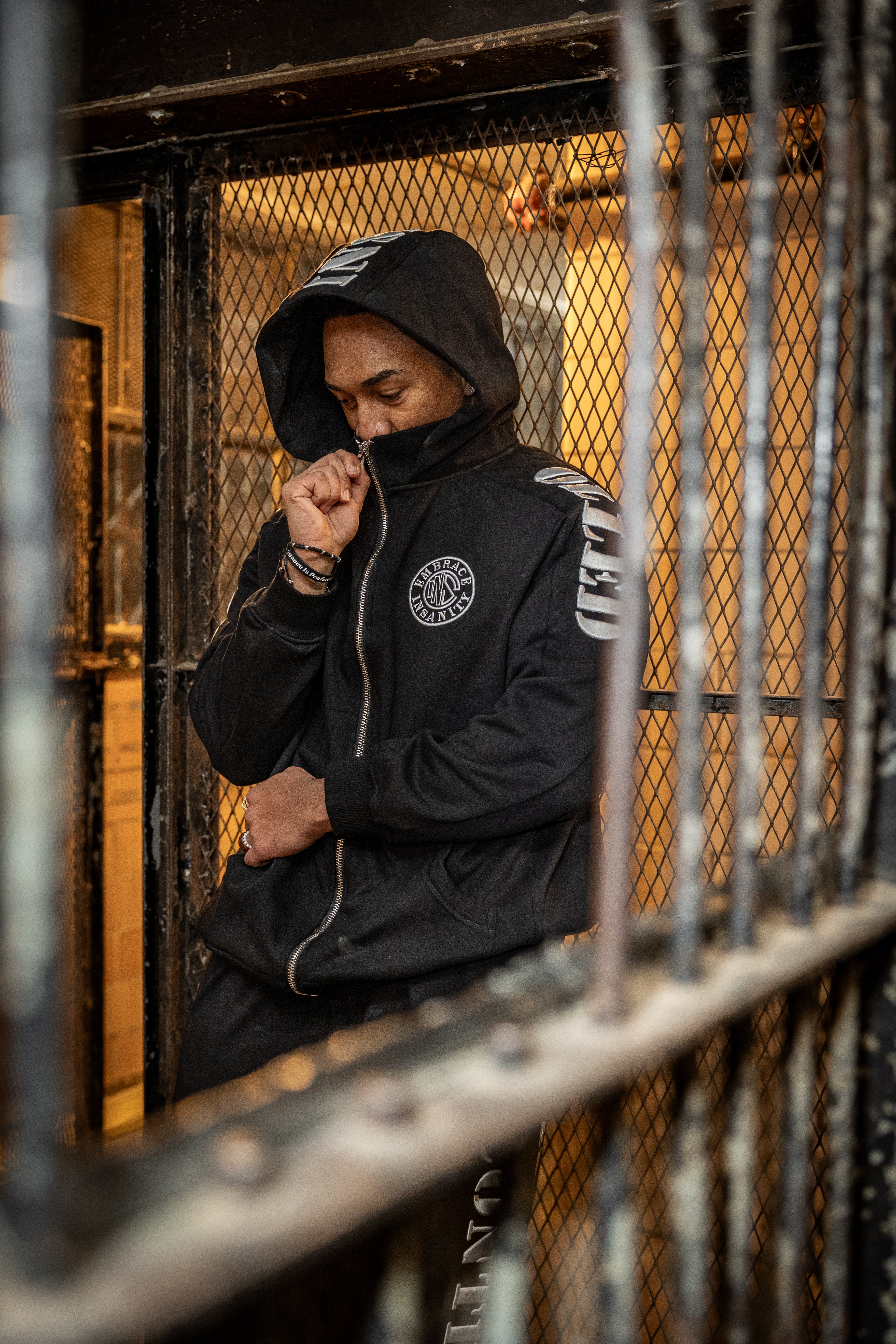 Whiteout Shadow Zip Up Hoodie - Image 5