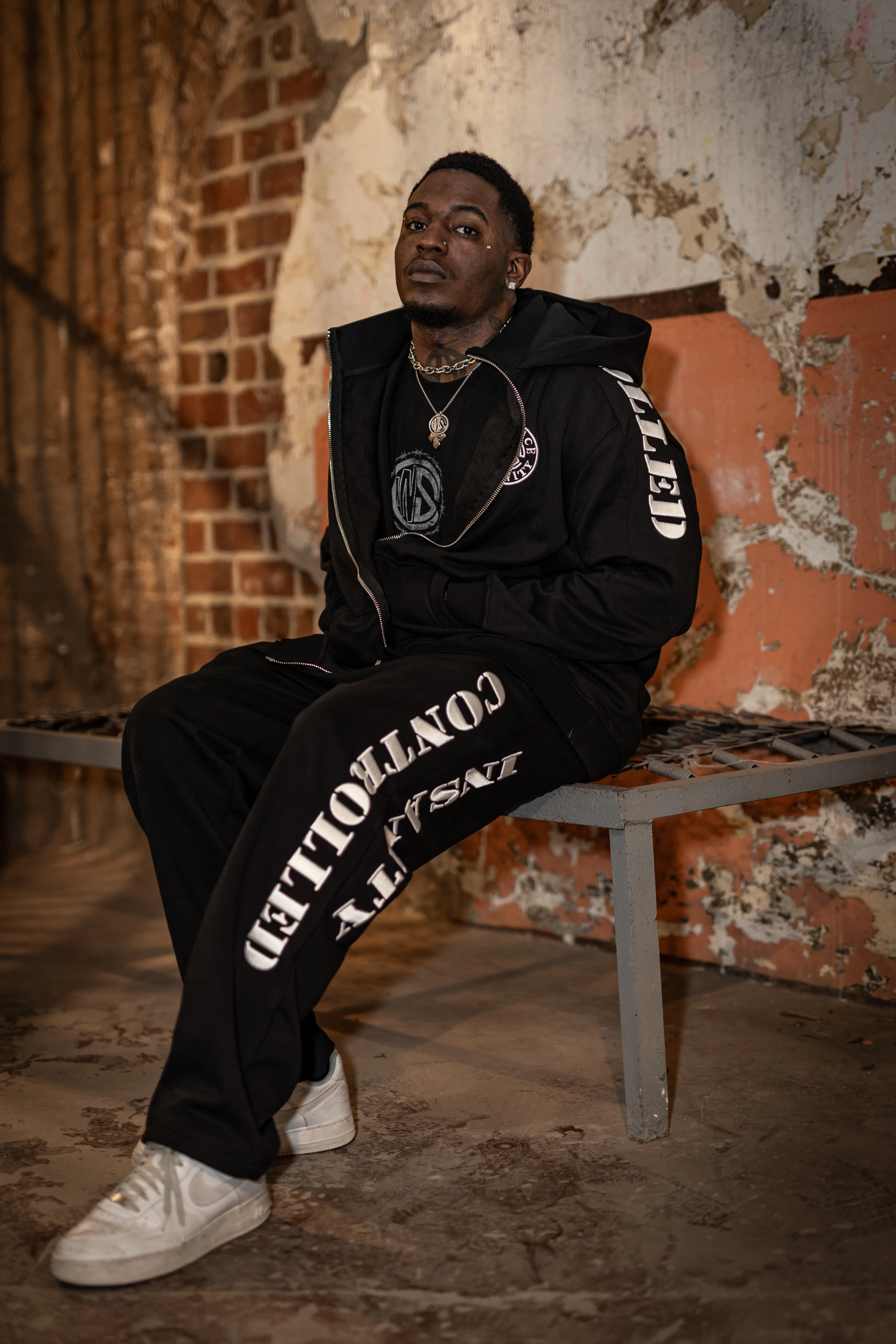 Whiteout Shadow Zip Up Hoodie - Image 6