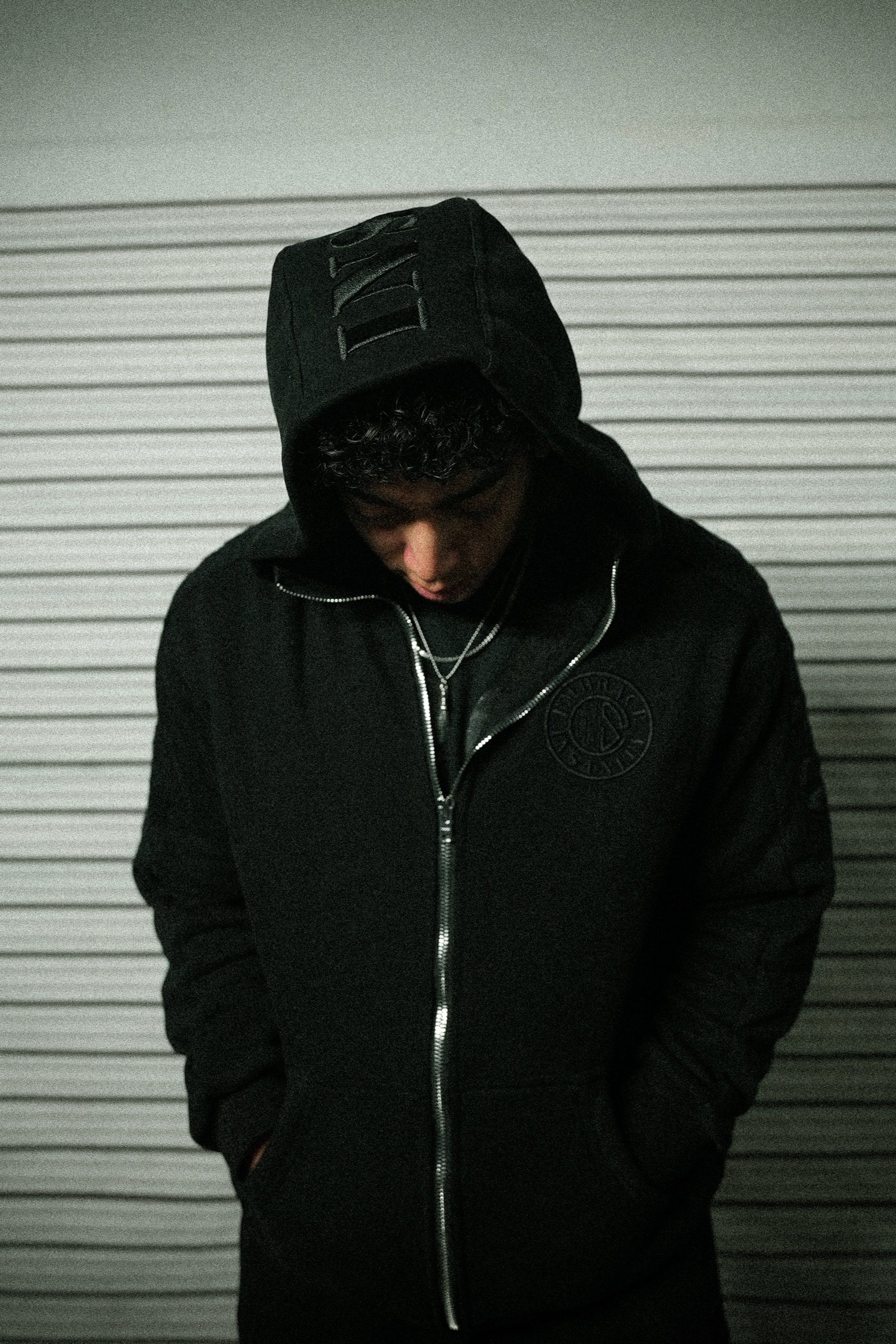 Blackout Shadow Zip Up Hoodie - Image 9